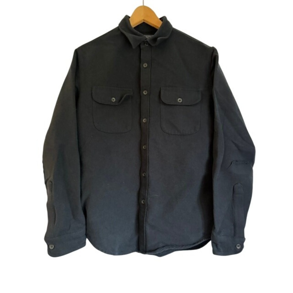 J. Crew The Sporting Life Mens Black Cotton Flap Pocket Button Down Shirt M